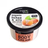 Lychee Body Cream and Organic Oils 250 ml