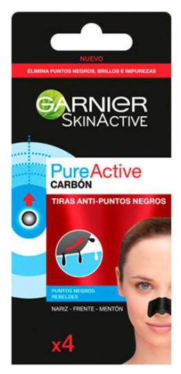 SkinActive Pure Active charcoal anti blackhead strips