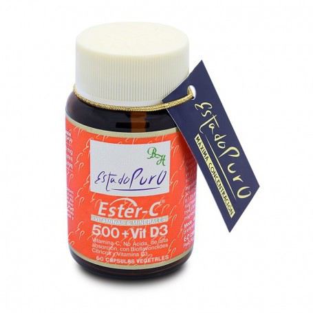 Ester C 500 + Vitamin D 3 60 Vegetable Capsules