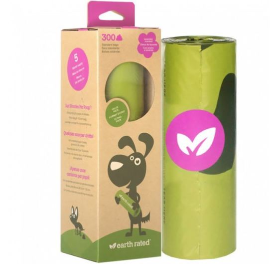 Rollo bolsa mascota dispensador lavanda 300 unds